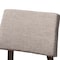 Baxton Studio Colton Gray Upholstered and Walnut-Finished Wood Bar Stool, PK2 152-9247 - alternate 4